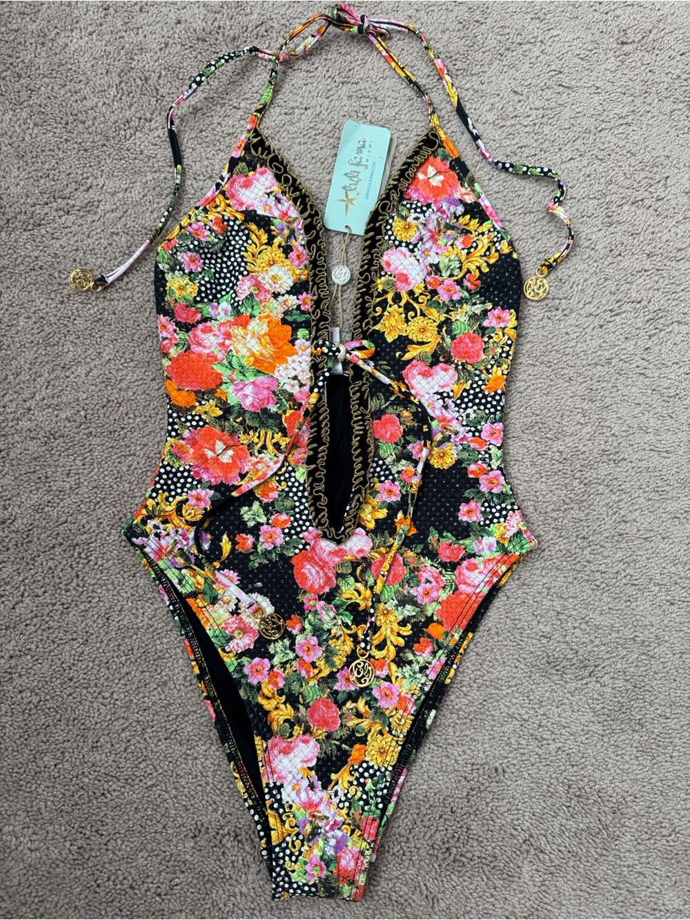 Luli Fama Forever Yours One Piece Bodysuit Size XS